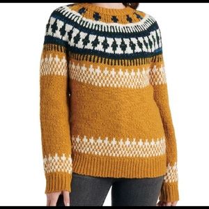 Lucky Brand Fair Isle Pullover Sweater Large